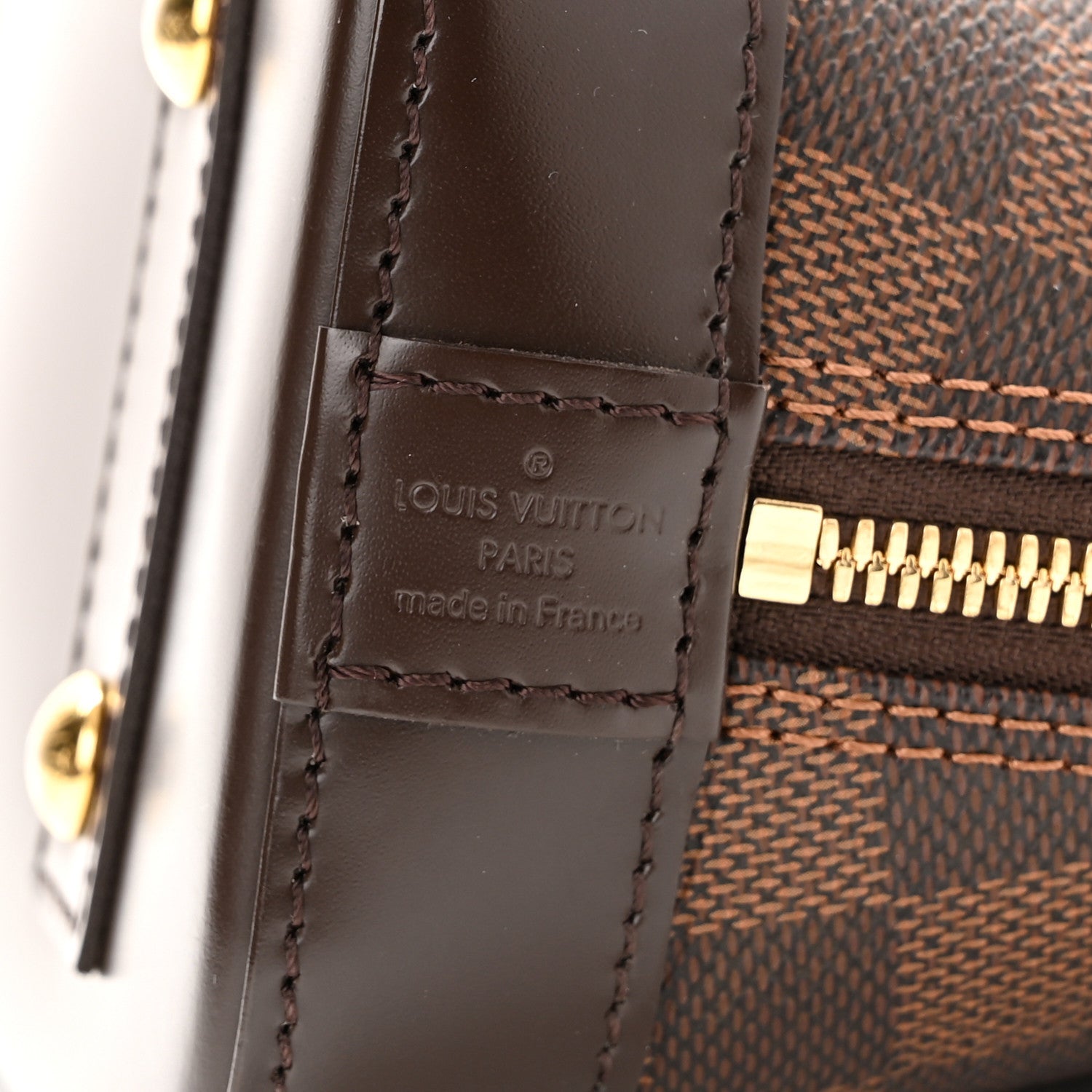 Louis Vuitton Damier Ebene Alma BB 6 of 9