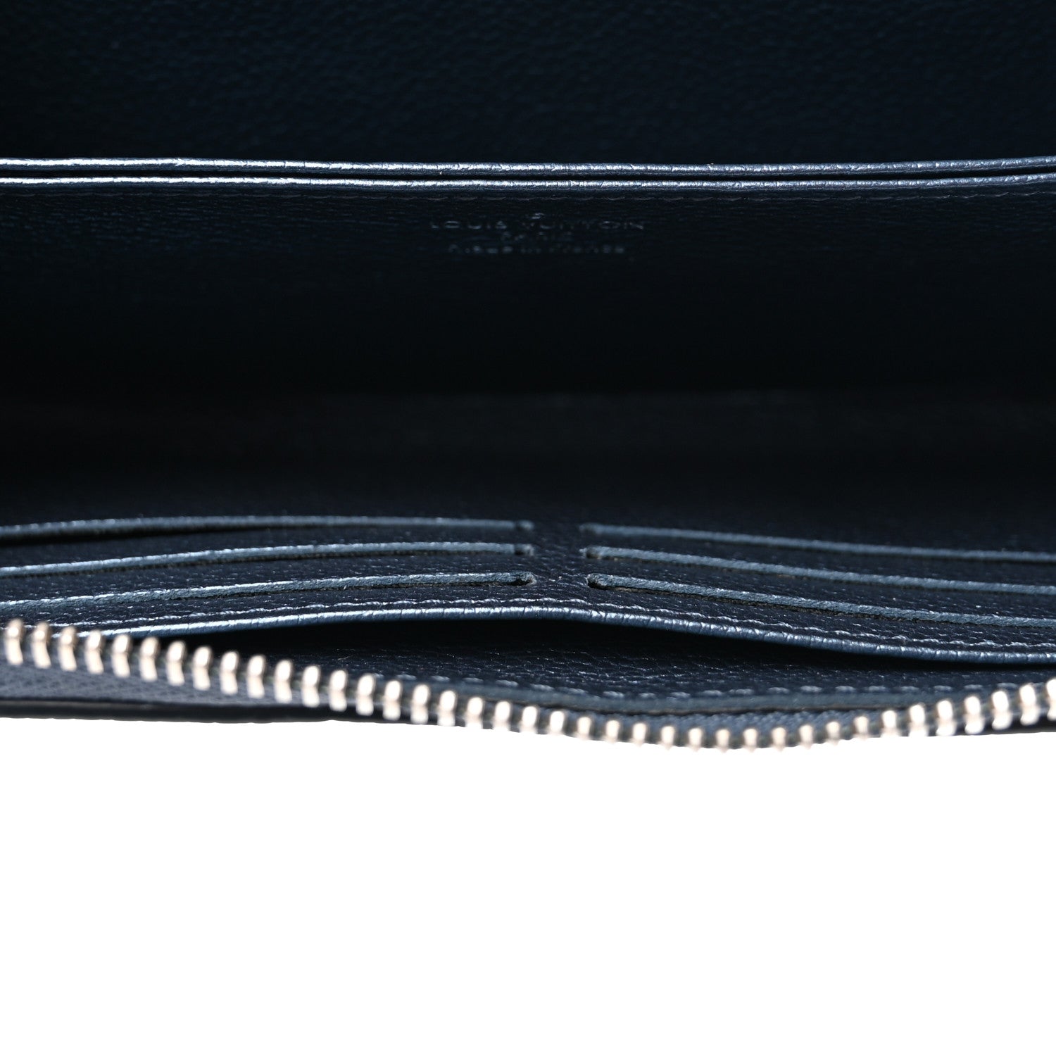 Louis Vuitton Metallic Empreinte Monogram Zippy Wallet Navy Nacre 7 of 8
