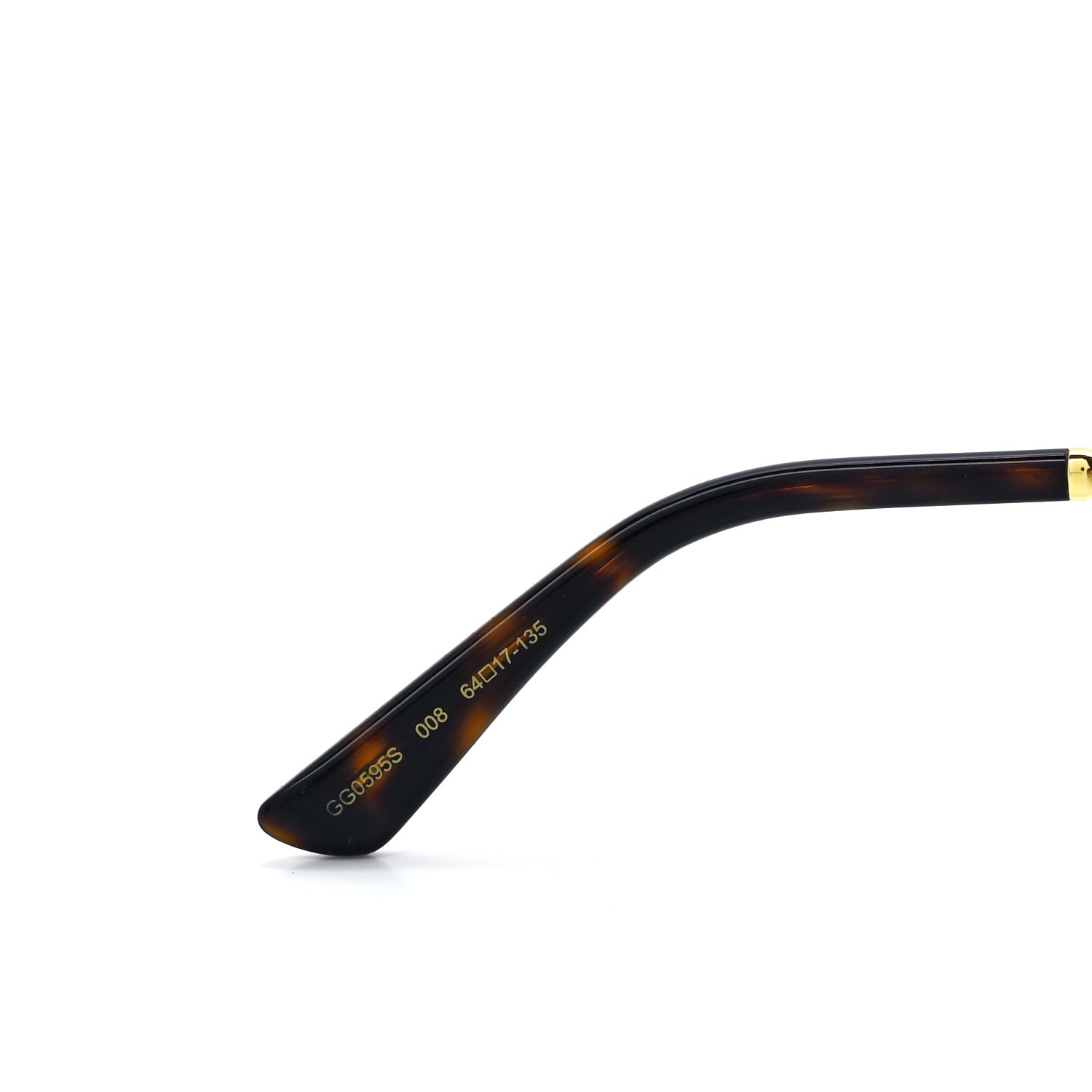 Gucci Metal Round Frame GG0595S Sunglasses Gold Brown 5 of 8