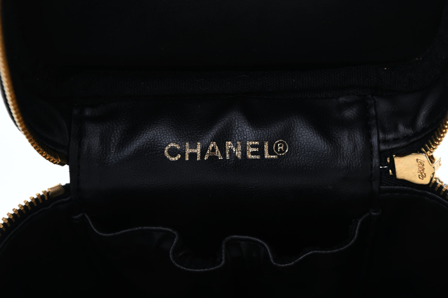 Chanel Caviar Vanity Cosmetic Case Black 6 of 11