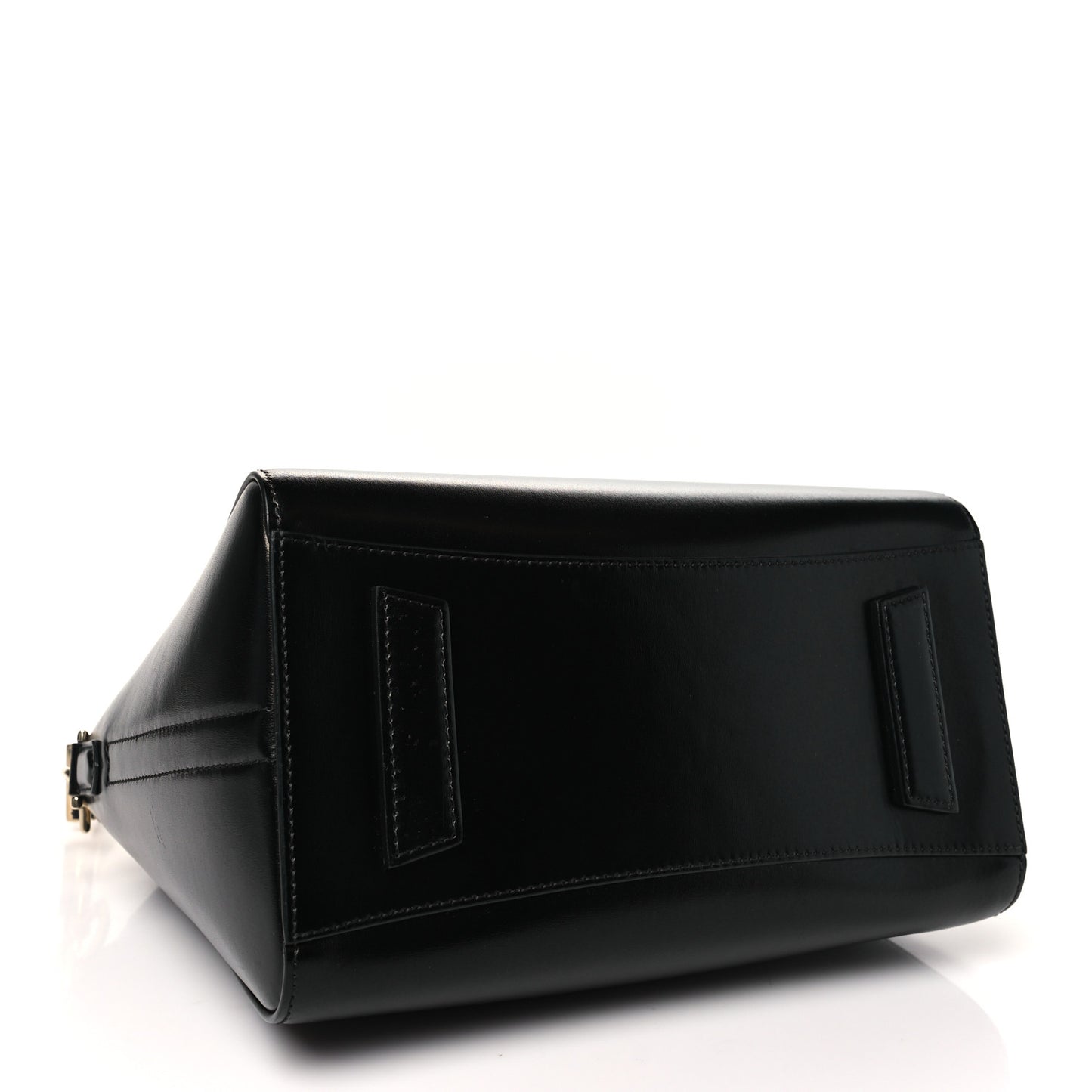 Shiny Lord Calfskin Small Antigona Black