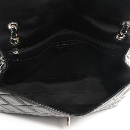 Chanel Vinyl Quilted In the Business Flap Bag Black 6 of 9