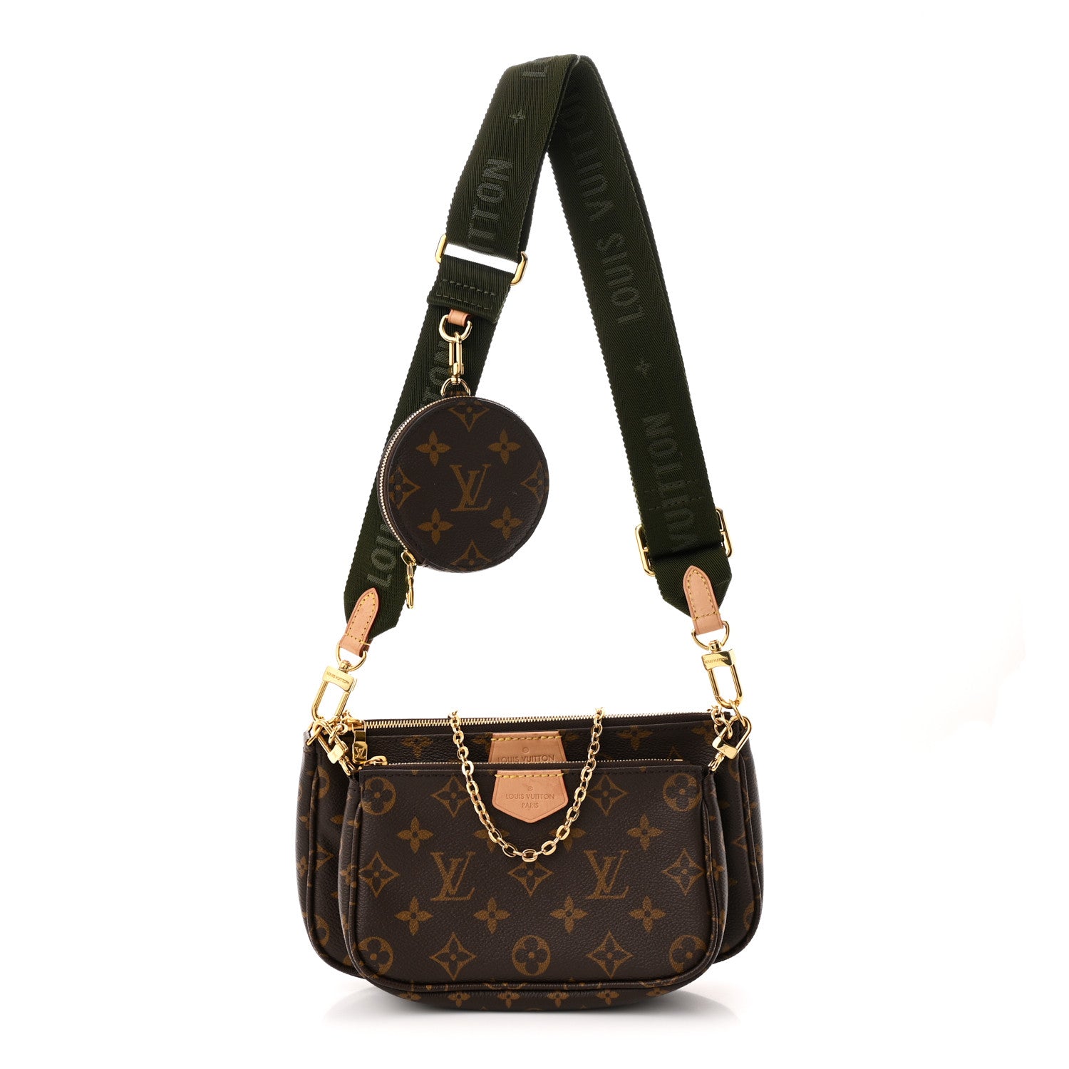 Louis Vuitton Monogram Multi Pochette Accessories Kaki 1 of 11