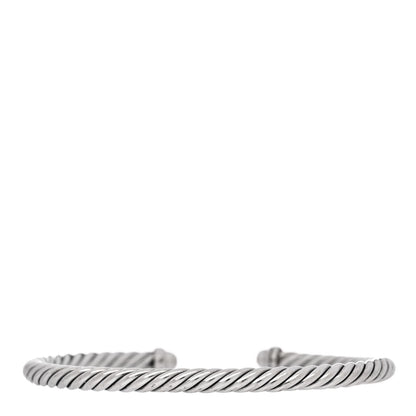 David Yurman Sterling Silver 14K Yellow Gold 4mm Cable Classics Bracelet 2 of 5