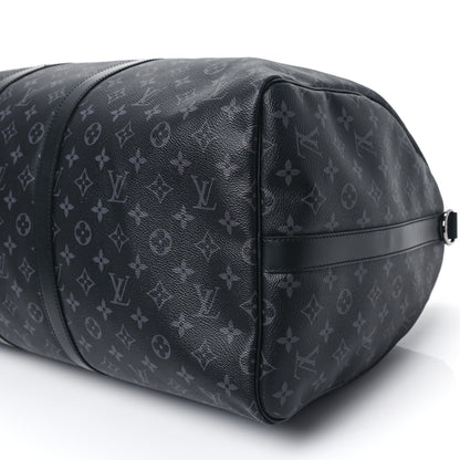 Louis Vuitton Monogram Eclipse Keepall Bandouliere 55 8 of 10