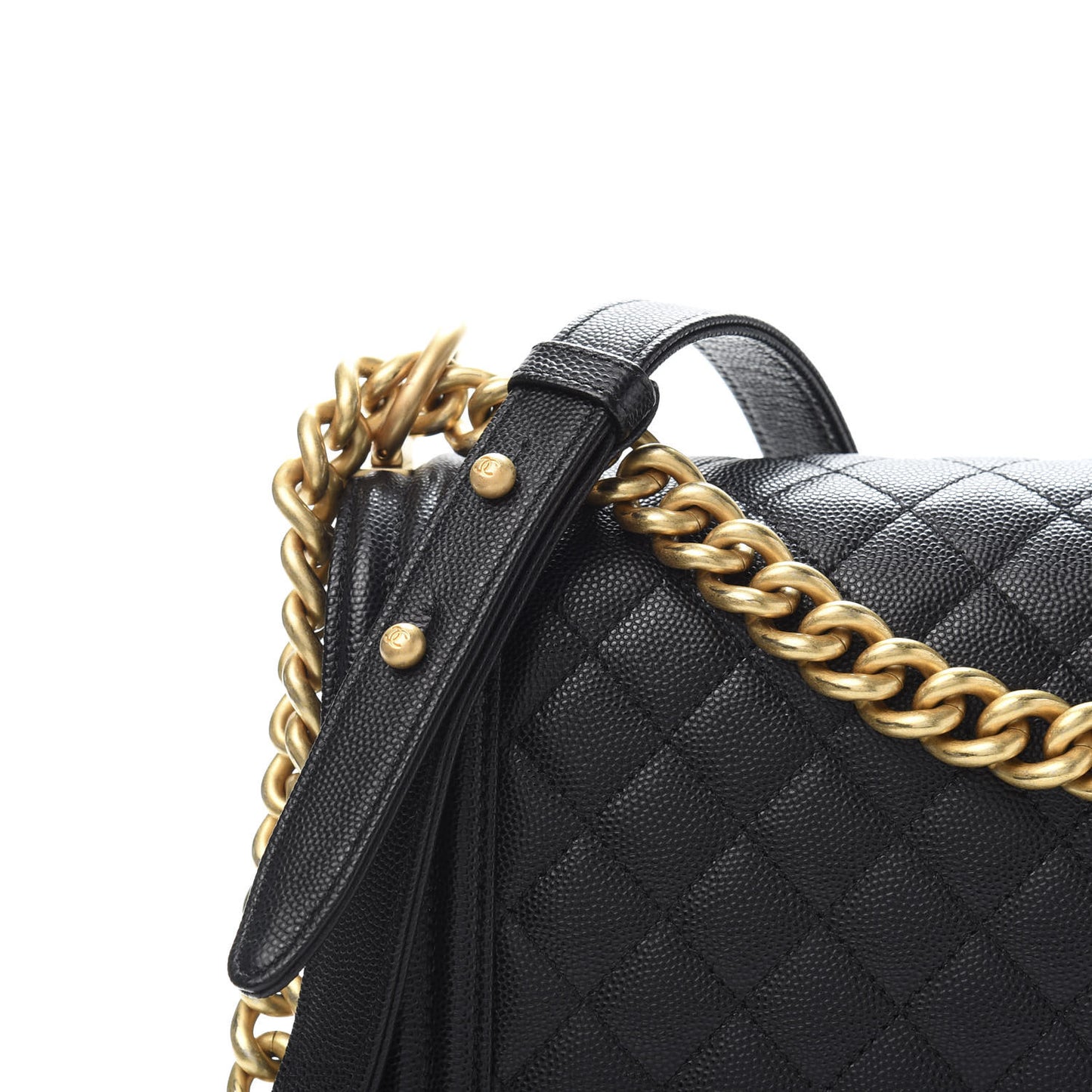 Caviar Quilted New Medium Boy Flap Black