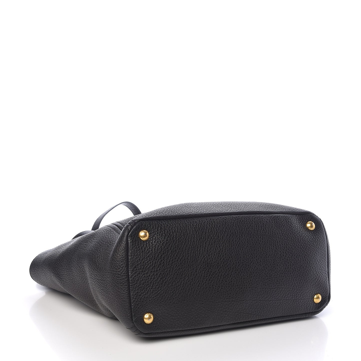 Vitello Daino Side Pocket Tote Black