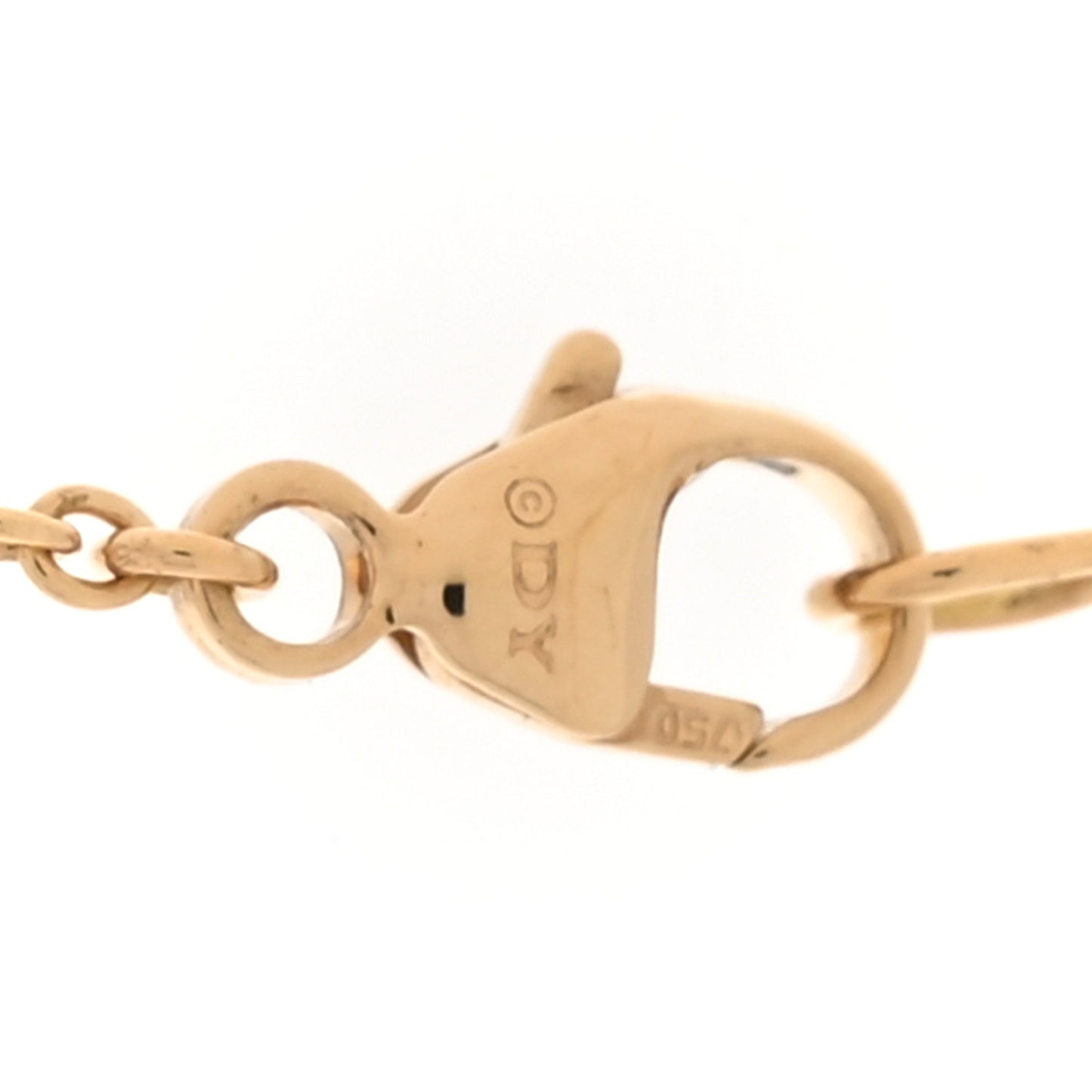 18K Yellow Gold Diamond Buckle Necklace
