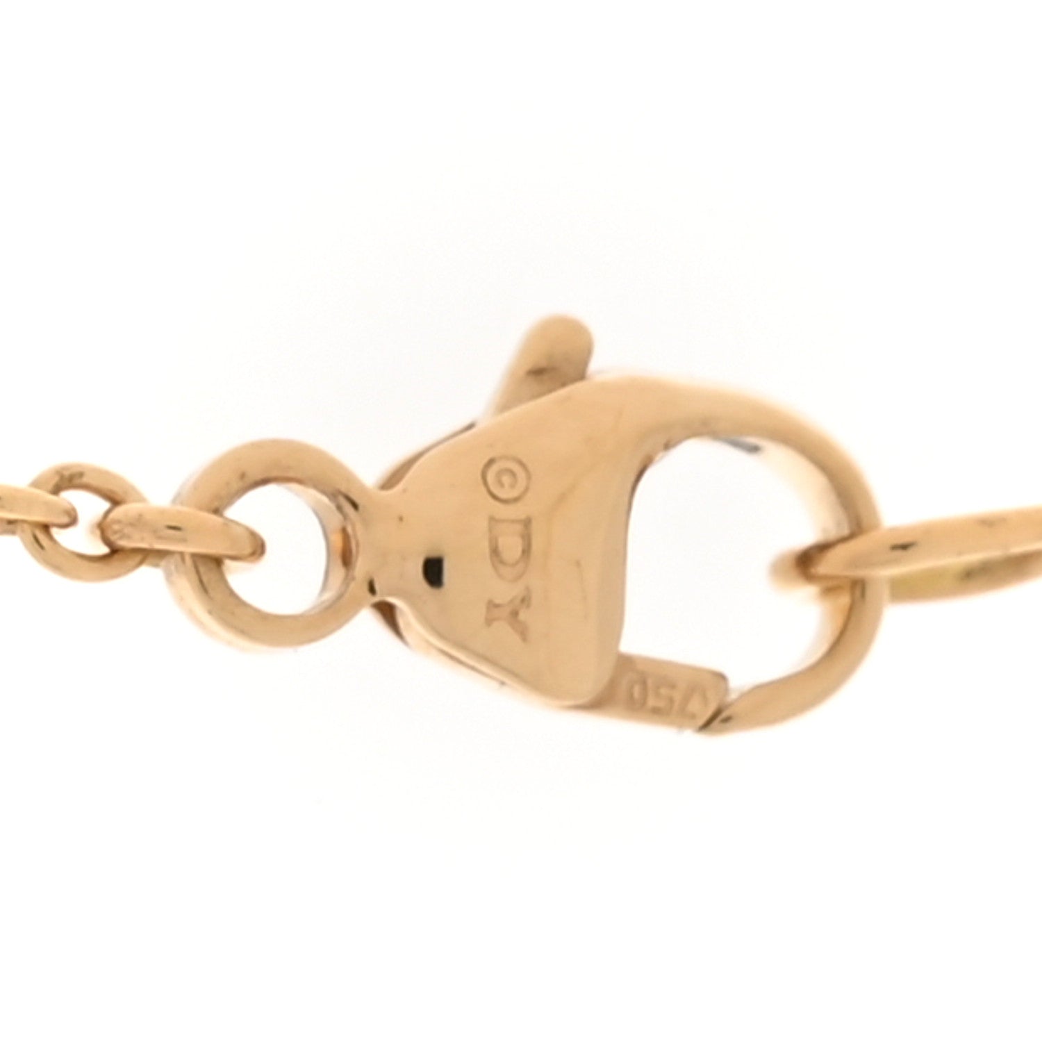 David Yurman 18K Yellow Gold Diamond Buckle Necklace 4 of 6