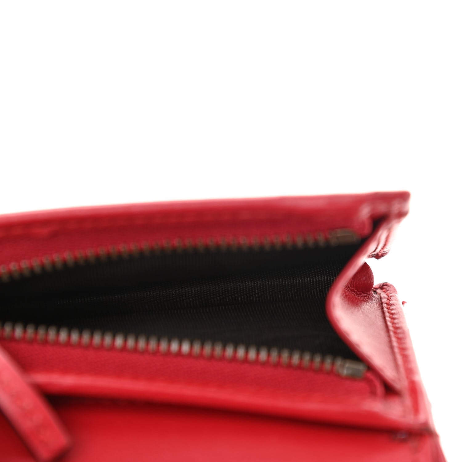 Gucci Calfskin Matelasse Mini GG Marmont Wallet On Chain Hibiscus Red 5 of 11