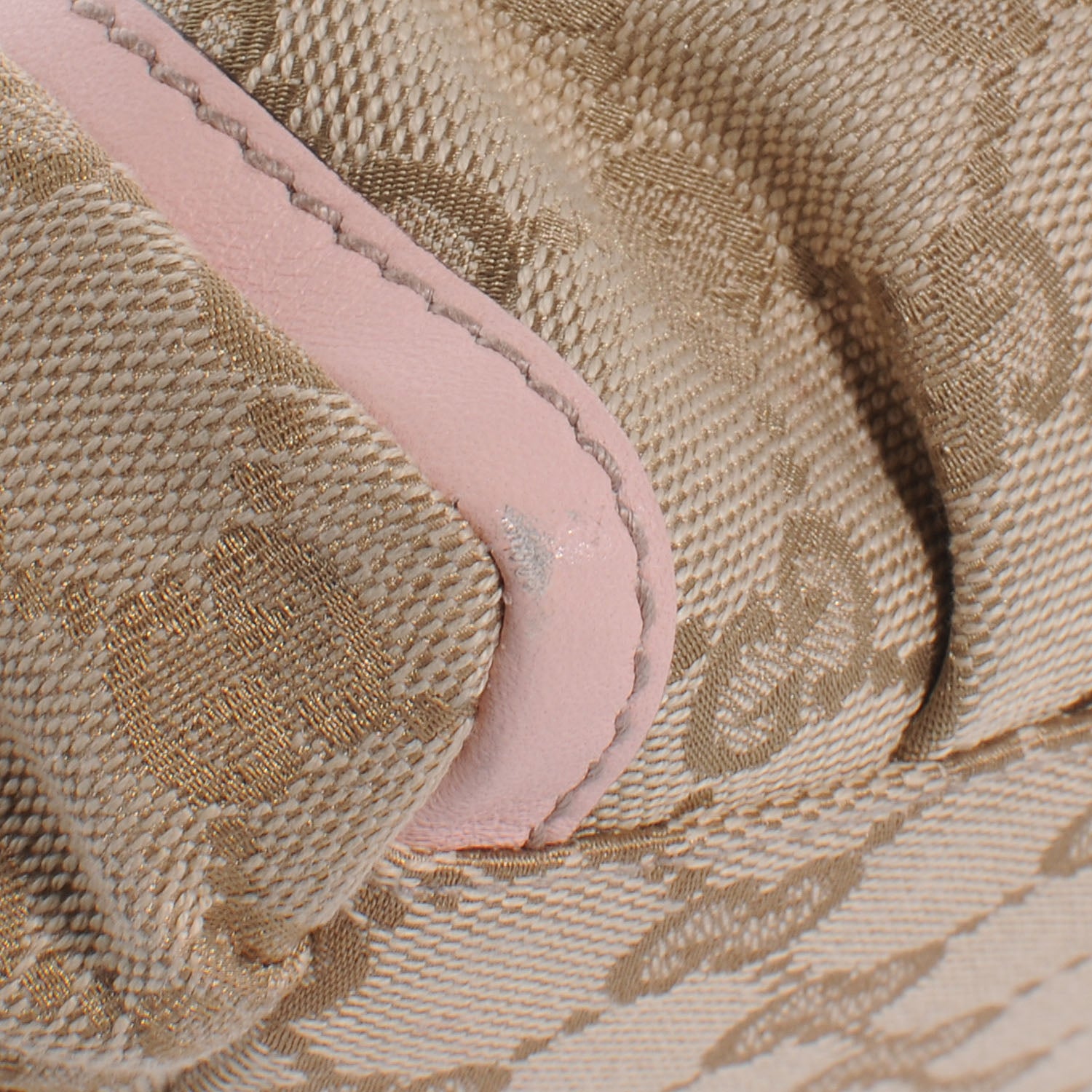 Gucci Monogram Medium D Gold Ring Hobo Pink 5 of 8