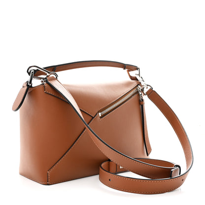 Loewe Calfskin Small Puzzle Edge Bag Tan 5 of 19