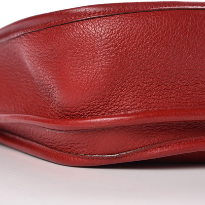 Hermes Taurillon Clemence Evelyne II PM Rouge Casaque 10 of 11