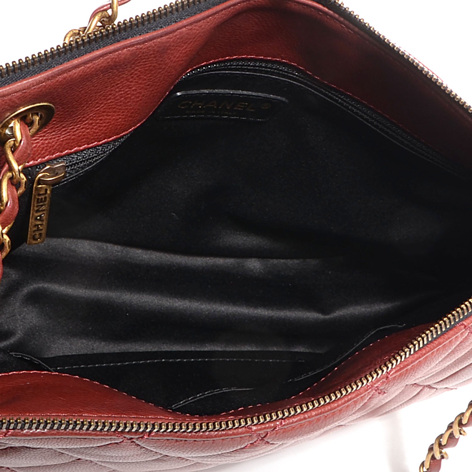 Chanel Lambskin Large Blizzard Zip Top Flap Bag Burgundy 5 of 7