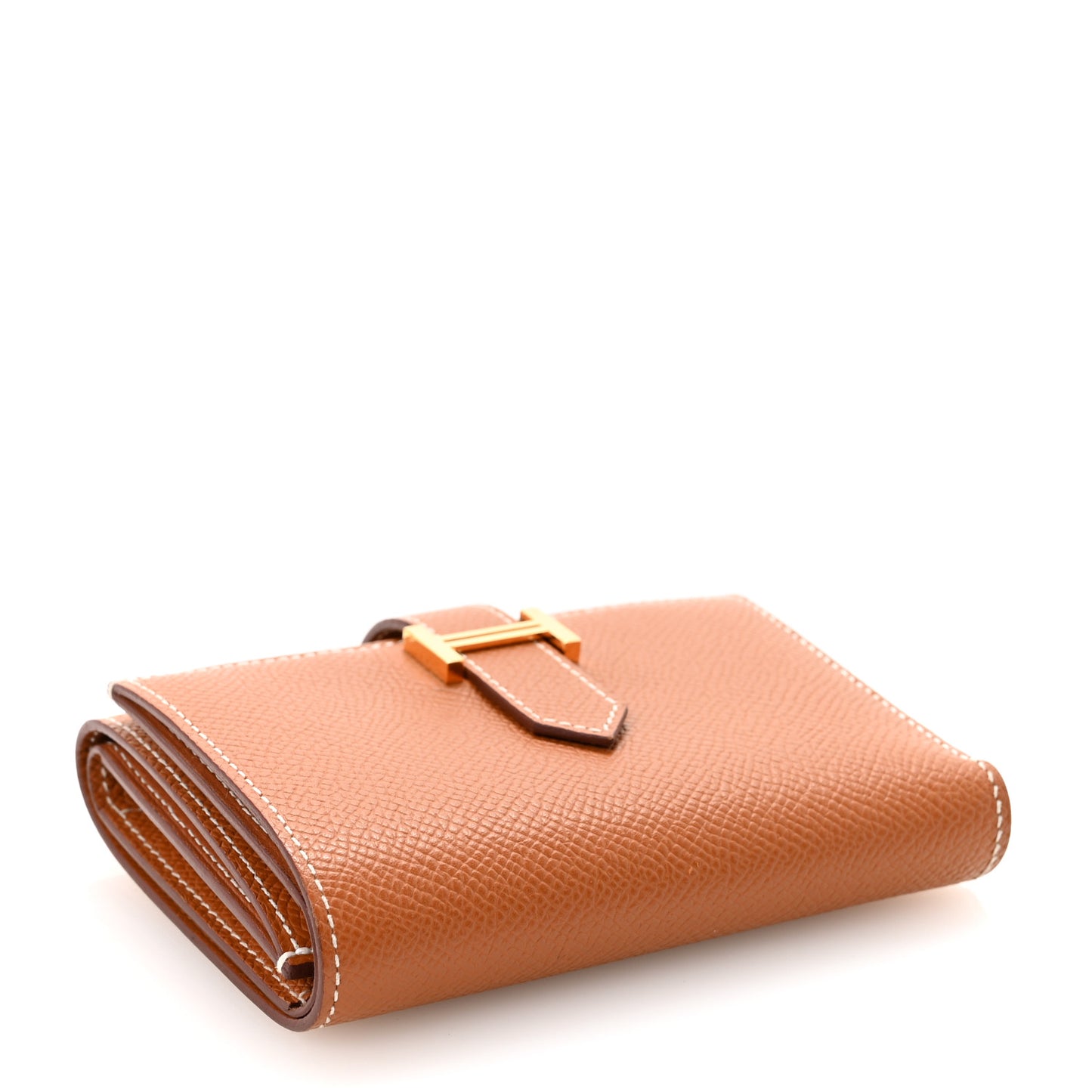 Epsom Tri-Fold Compact Bearn Wallet Gold