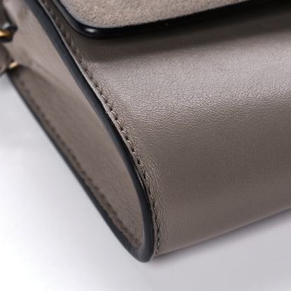 Chloe Suede Calfskin Mini Faye Shoulder Bag Motty Grey 9 of 11