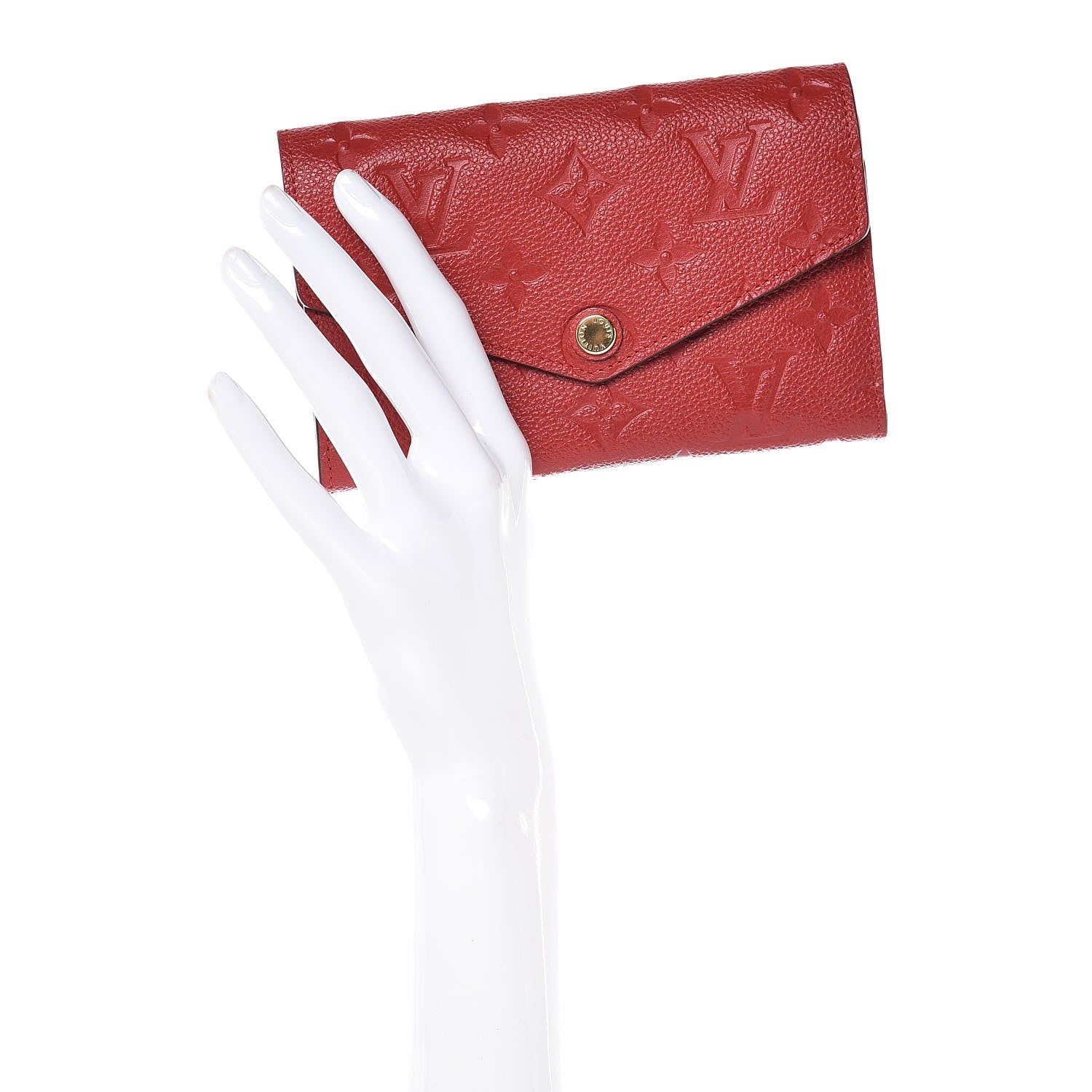 Louis Vuitton Empreinte Compact Curieuse Wallet Cherry 2 of 8
