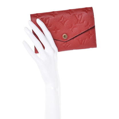 Louis Vuitton Empreinte Compact Curieuse Wallet Cherry 2 of 8