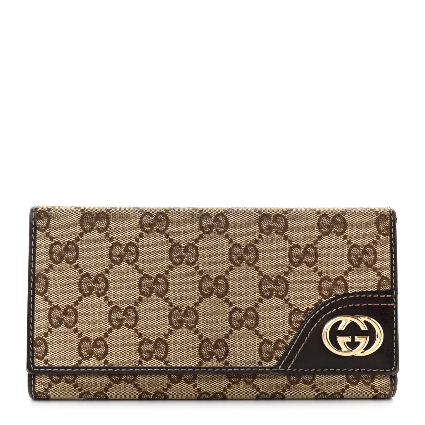 Monogram New Britt Continental Wallet Dark Brown