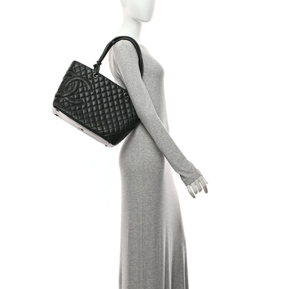 Chanel Calfskin Quilted Large Cambon Tote Black 2 of 10