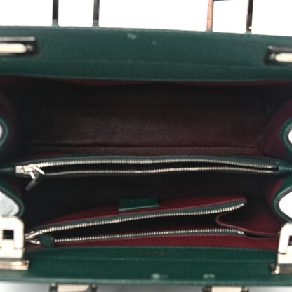 Gucci Grainy Calfskin Small Zumi Top Handle Bag Vintage Green 5 of 14