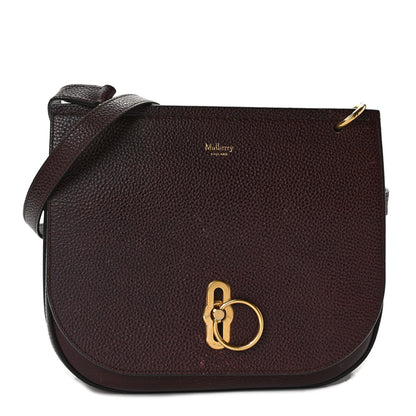 Mulberry Small Classic Grain Amberley Satchel Oxblood 1 of 9