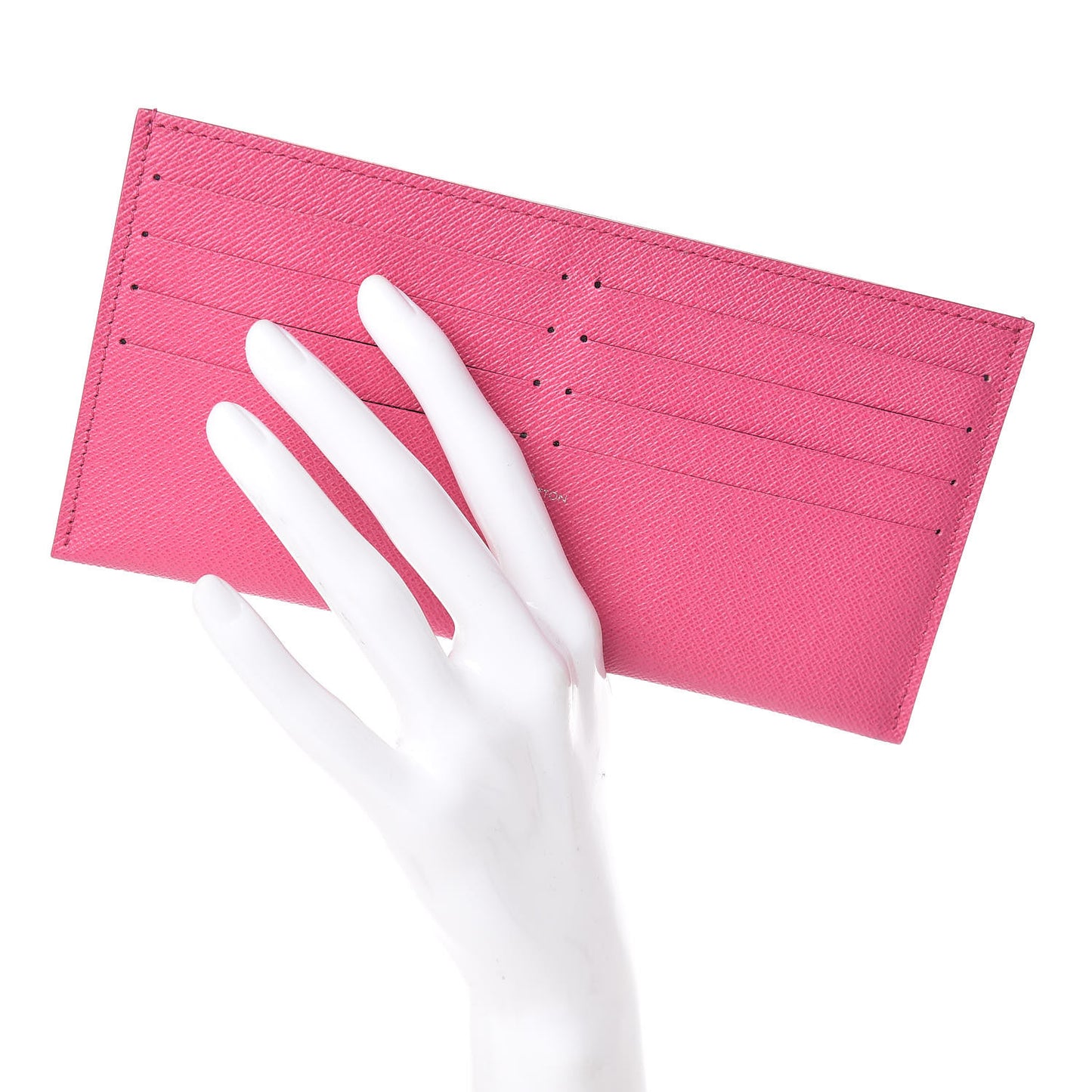 Calfskin Felicie Card Holder Insert Pink