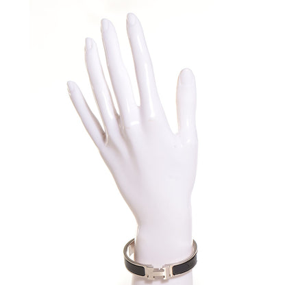 Hermes Enamel Narrow Clic H Bracelet PM Black 2 of 5