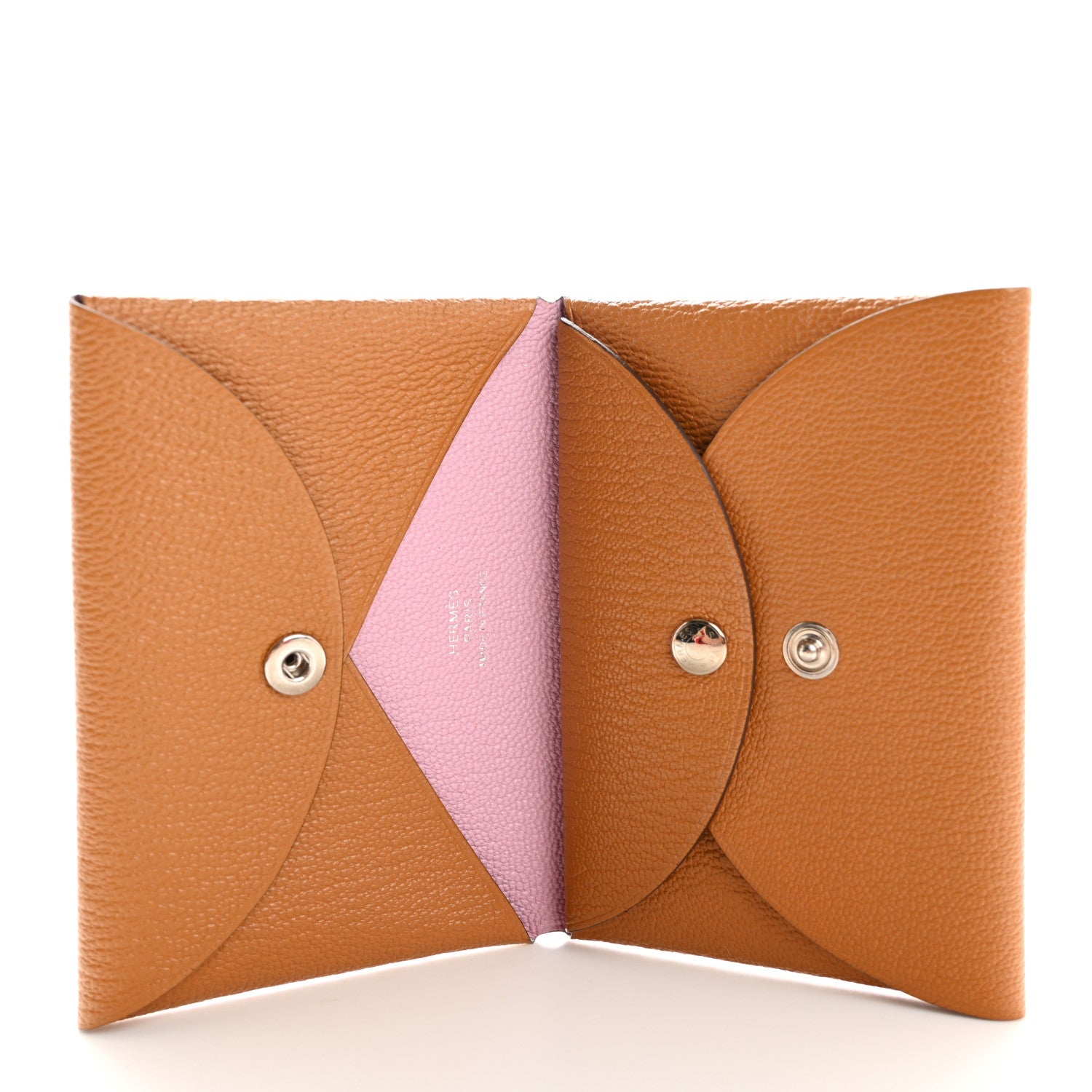 Hermes Chevre Mysore Verso Calvi Duo Card Case Quebracho Mauve Sylvestre 5 of 10
