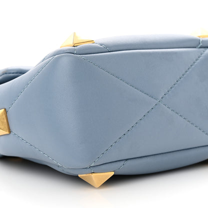 Valentino Garavani Nappa Large Roman Stud Shoulder Bag Niagara 8 of 11