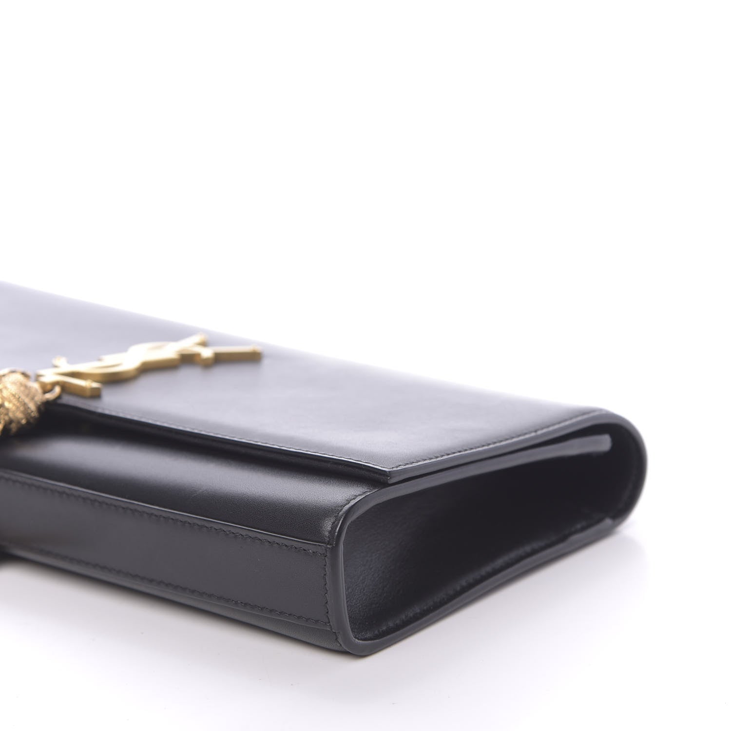 Saint Laurent Calfskin Monogram Kate Tassel Clutch Black 8 of 12