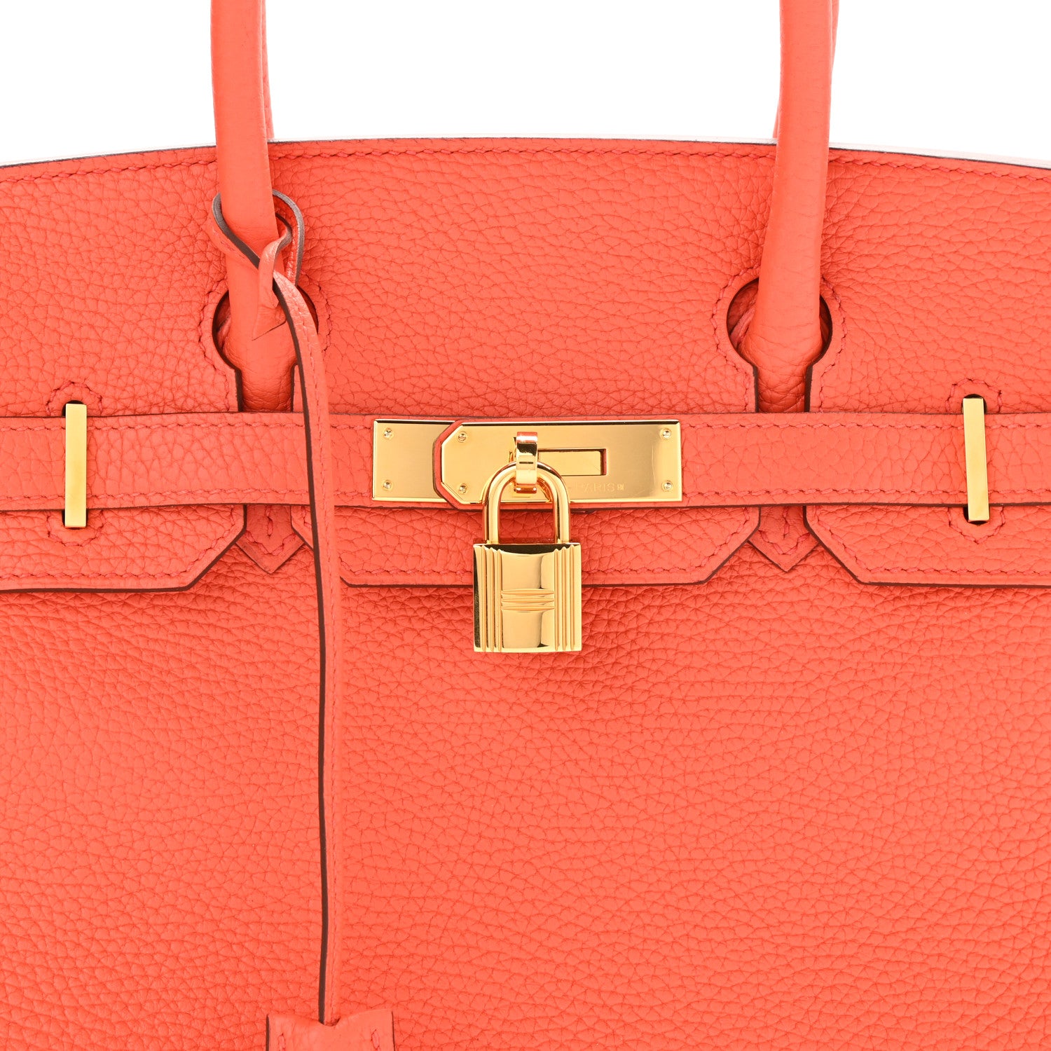 Hermes Togo Birkin 30 Orange Poppy 8 of 11