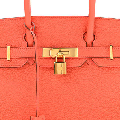 Hermes Togo Birkin 30 Orange Poppy 8 of 11