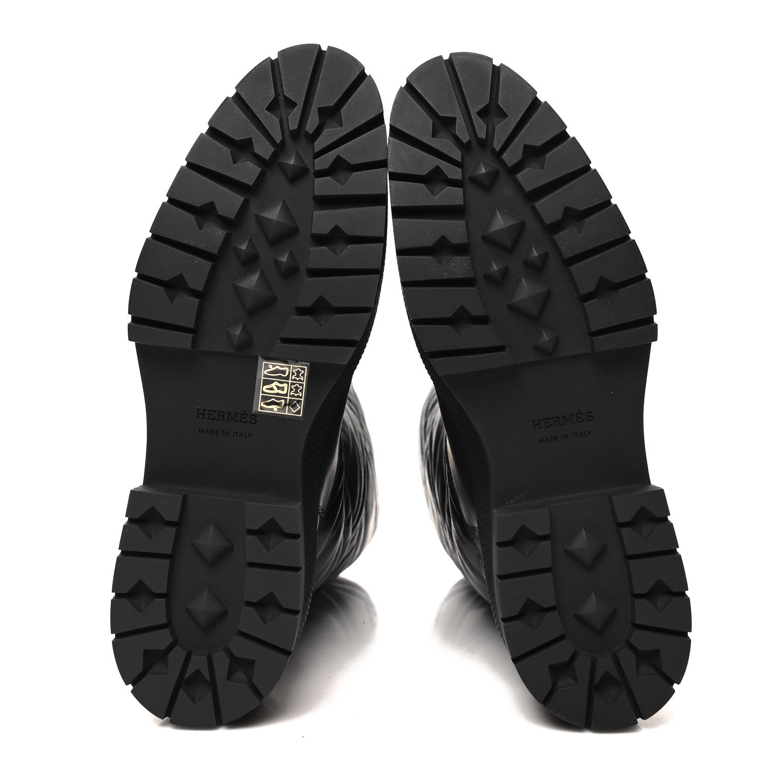 Hermes Goatskin Quilted Fuji Boots 38 Black 5 of 8