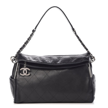 Chanel Lambskin Stitched Medium Ultimate Soft Tote Black 1 of 8