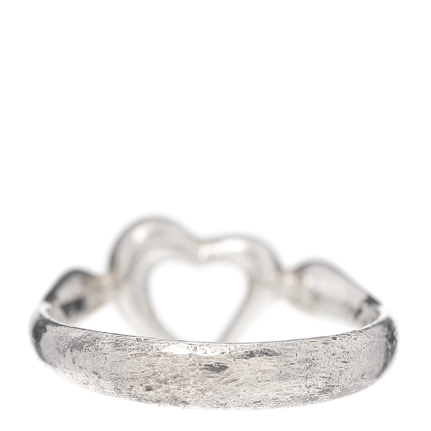 Tiffany Sterling Silver Elsa Peretti Open Heart Ring 49 5 3 of 5