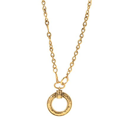 Chanel Loupe Magnifying Glass Necklace Gold 1 of 5