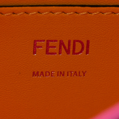 Fendi X SARAH COLEMAN Glazed Canvas Vitello King FF Vertigo Mini Baguette 1997 Mimosa White 6 of 11