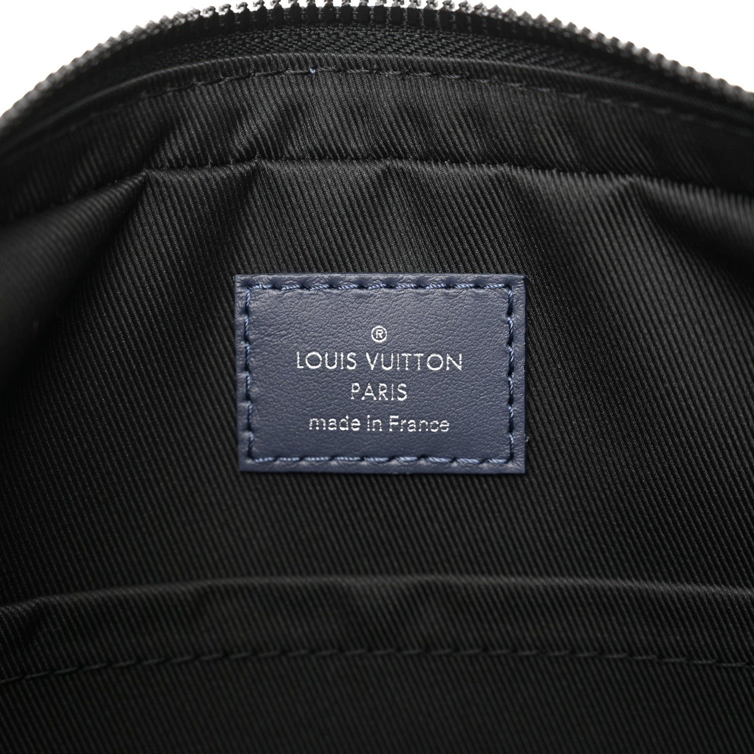 Louis Vuitton Calfskin Monogram Shadow Duo Messenger Navy Blue 6 of 10