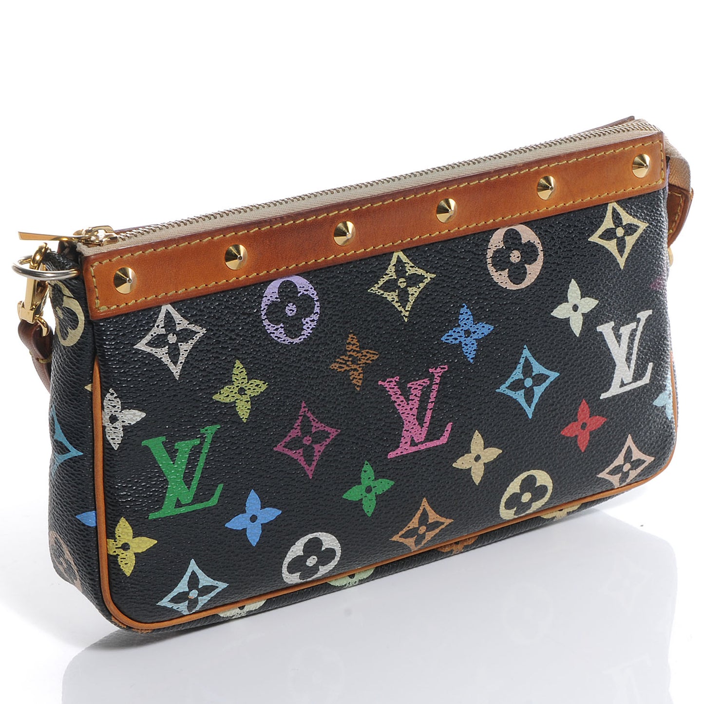 Monogram Multicolor Pochette Accessories Black