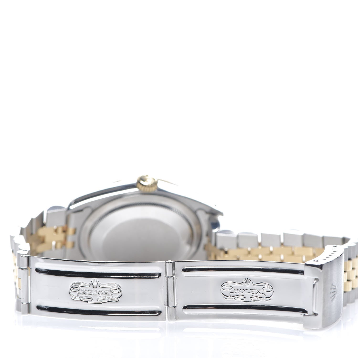 Rolex Stainless Steel 18K Yellow Gold Diamond 36mm Oyster Perpetual Datejust Watch Champagne 16233 4 of 4