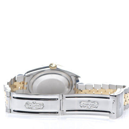 Rolex Stainless Steel 18K Yellow Gold Diamond 36mm Oyster Perpetual Datejust Watch Champagne 16233 4 of 4