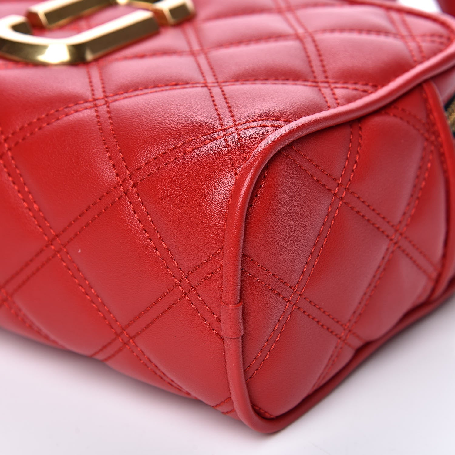 Marc Jacobs Calfskin Quilted The Softshot 21 Bag Red 10 of 11