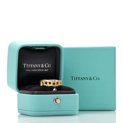 Tiffany 18K Yellow Gold Wide T True Ring 54 7 5 of 5
