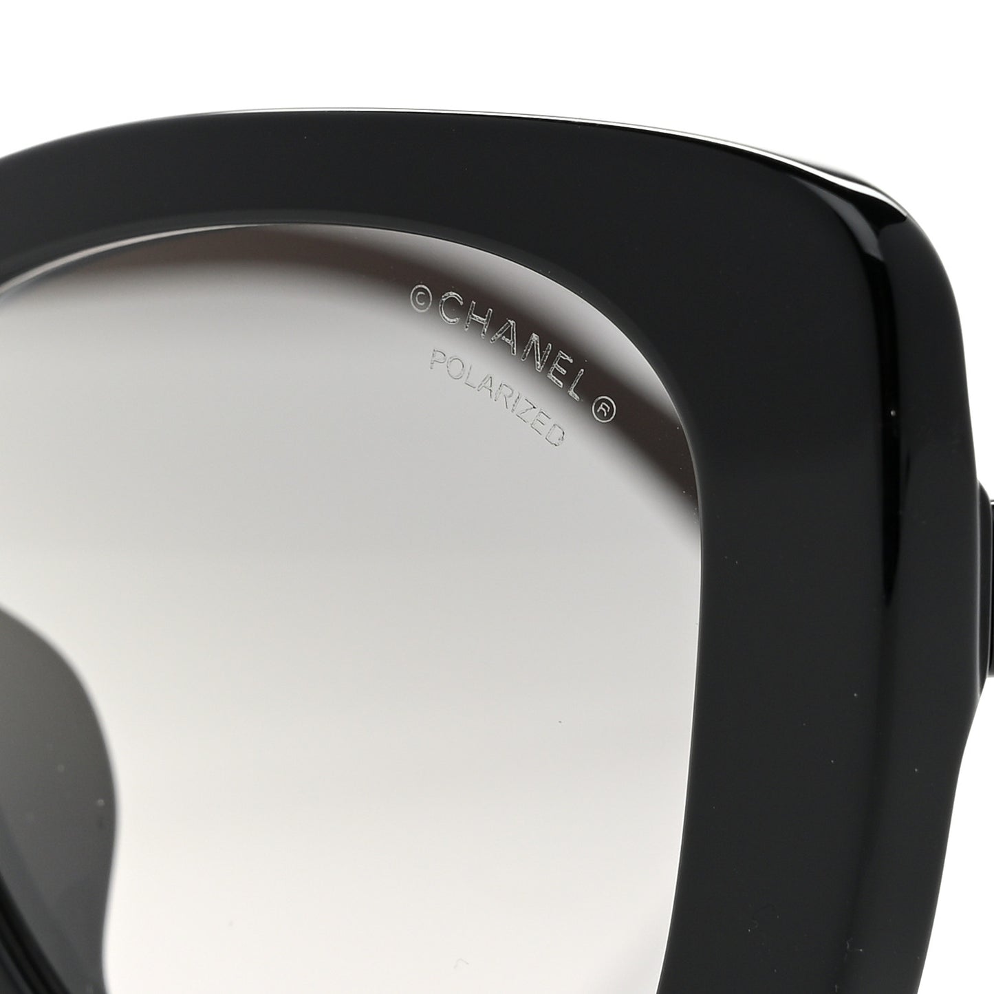 Acetate Polarized Rectangle Sunglasses 5504A Black