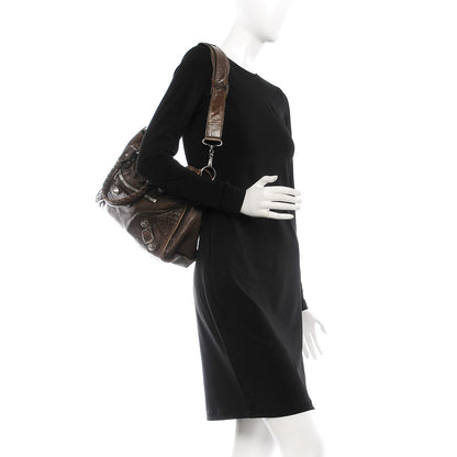 Balenciaga Agneau Giant 21 Silver Hardware City Dark Brown 3 of 17