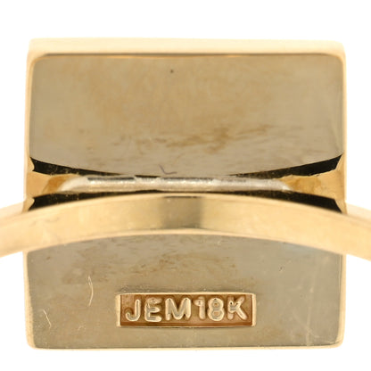 Jennifer Meyer 18K Yellow Gold Lapis Lazuli Pyramid Ring 54 7 4 of 4