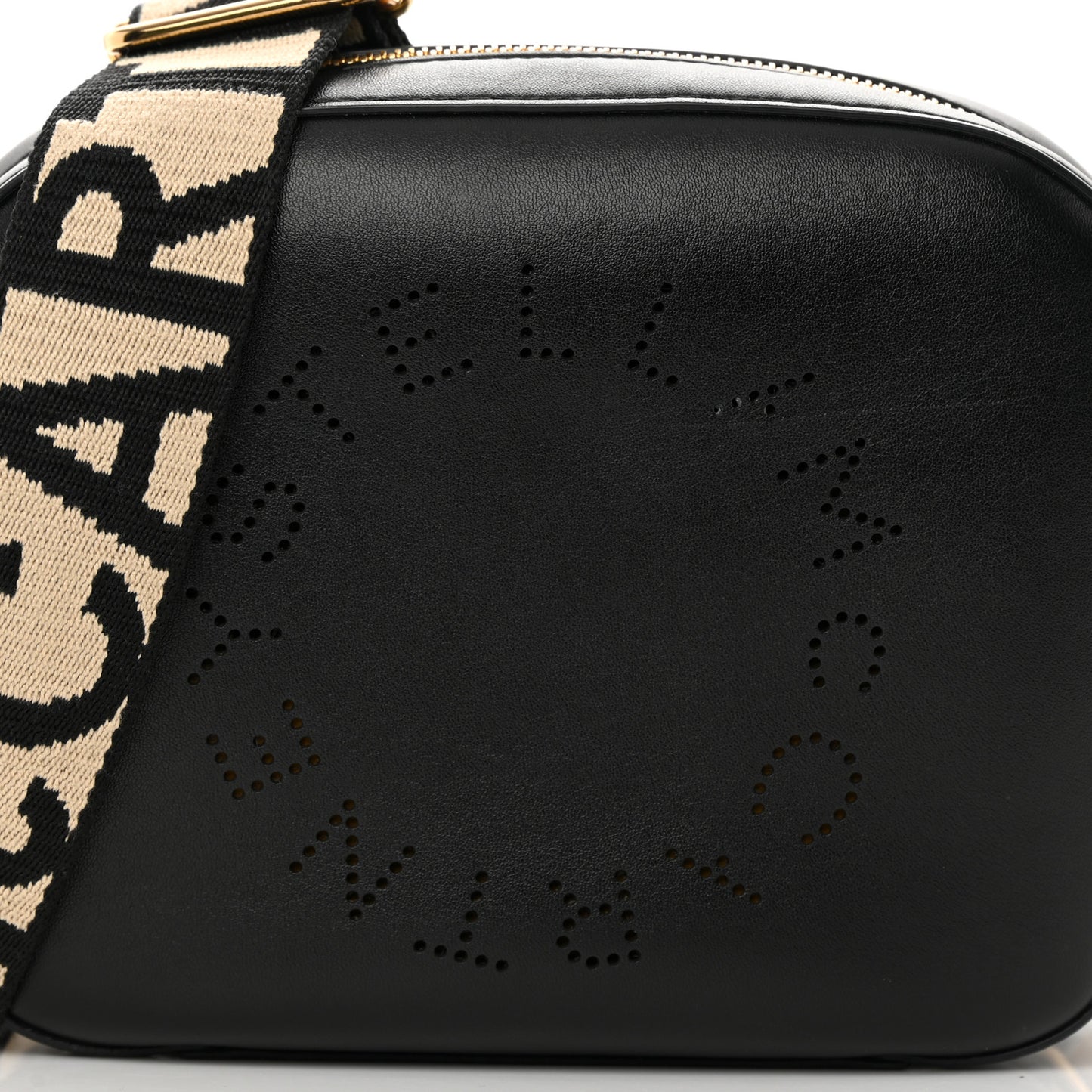 Eco Alter Nappa Perforated Logo Mini Bag Black