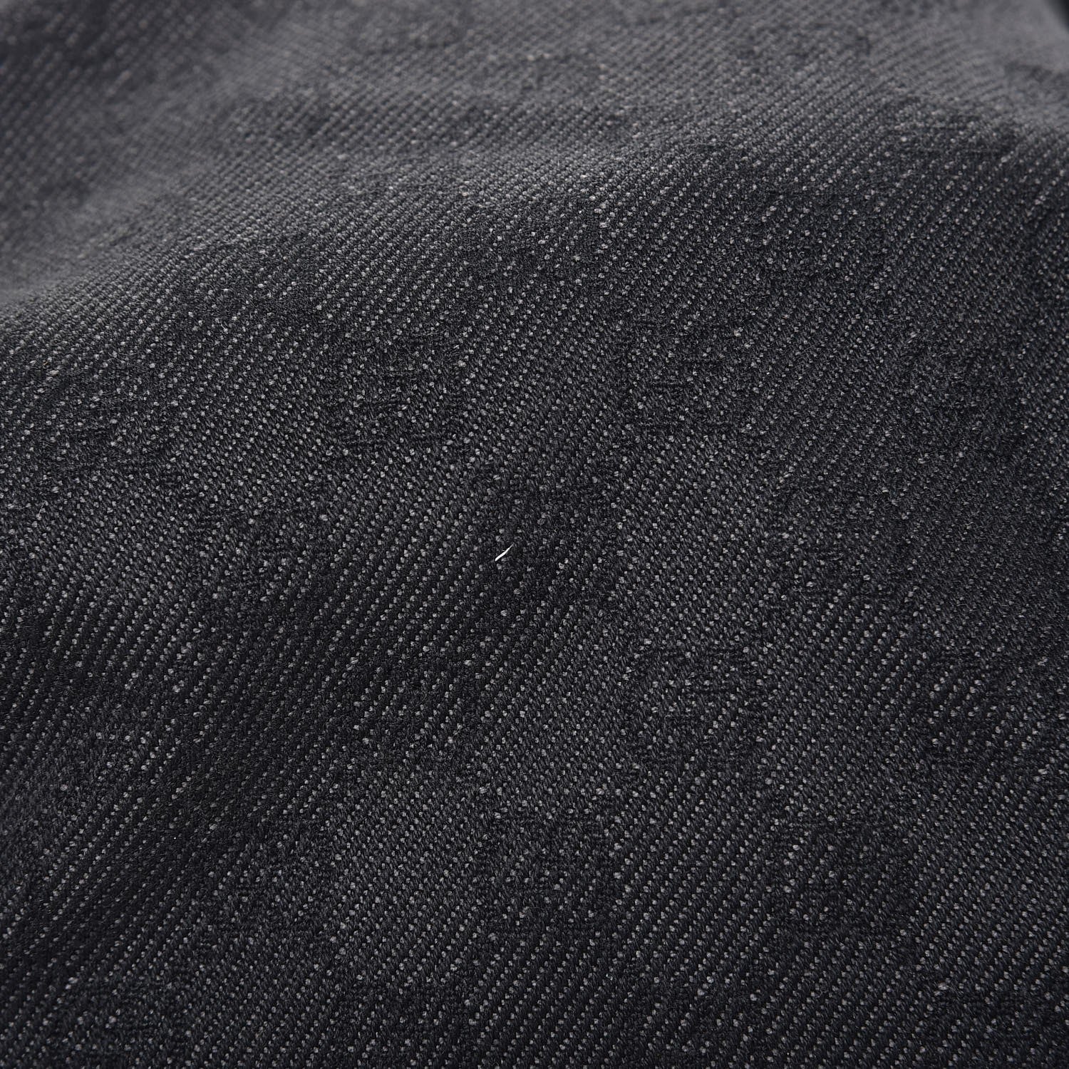 Gucci Denim Monogram Hobo Black 14 of 25