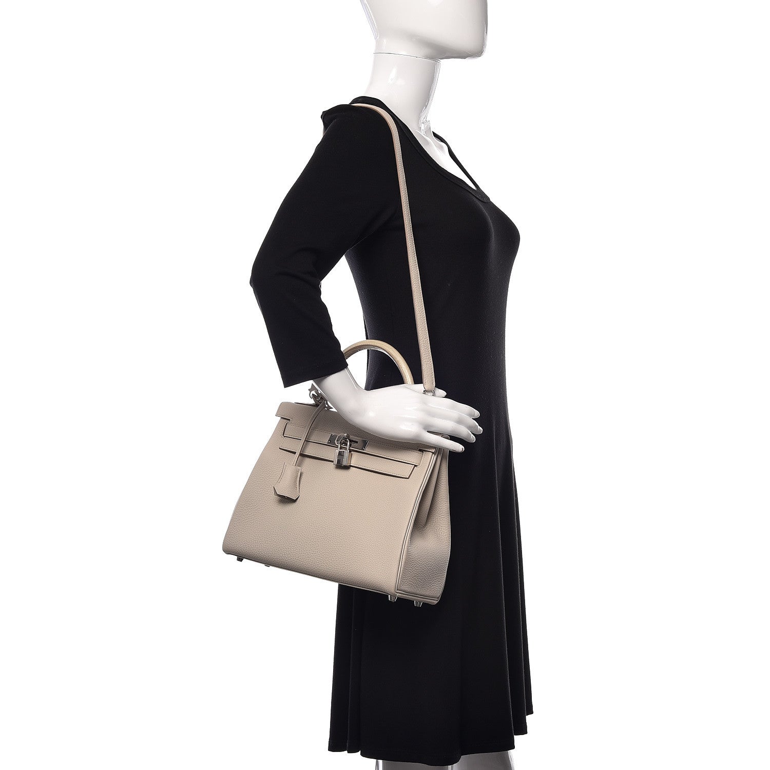 Hermes Matte Alligator Togo Kelly Retourne 28 Beton 2 of 41